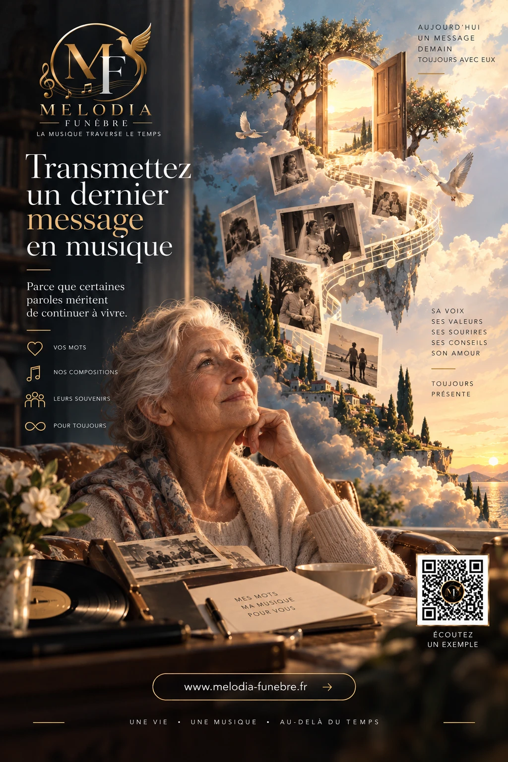 Affiche : Un dernier message en musique