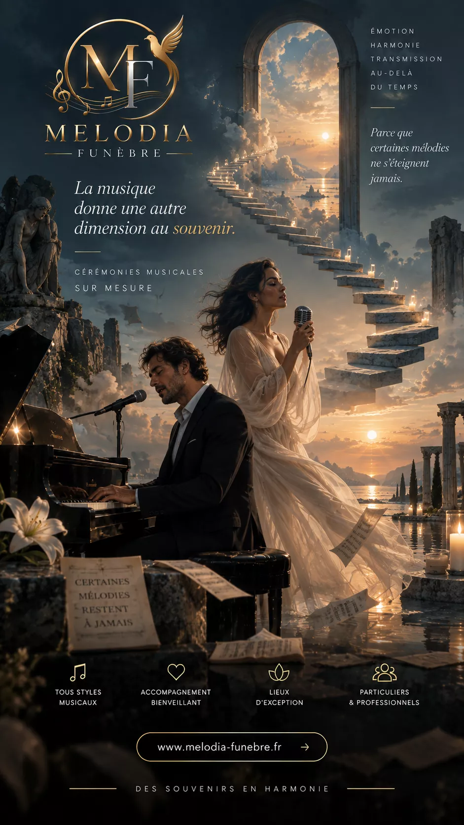 Affiche : La musique donne une autre dimension au souvenir