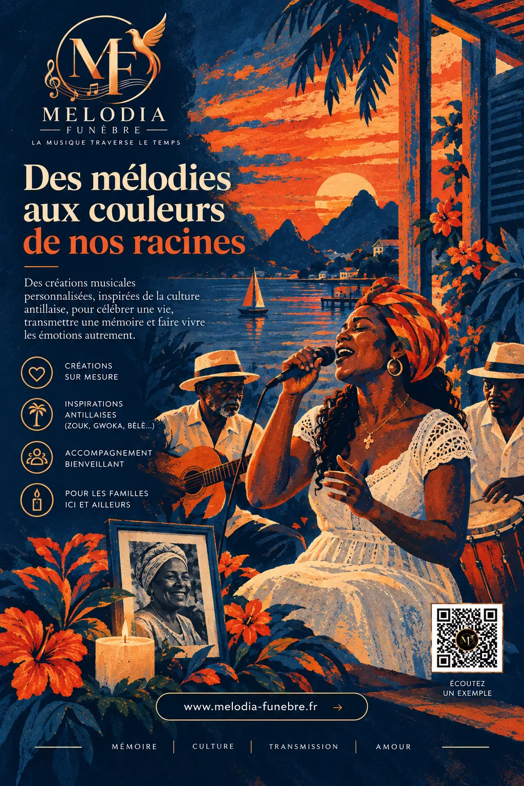 Affiche : Des mélodies aux couleurs de nos racines